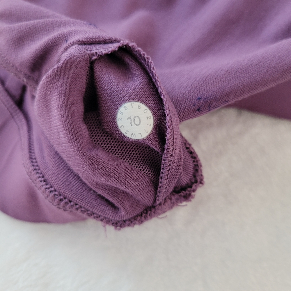 Lululemon Energy Bra Size 10 Grape Thistle Luxtreme Strappy Back Yoga Gym Train - Picture 12 of 12